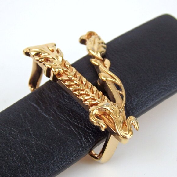 Authentic VERSACE DCDH630.DV3T Virtus 85/34 belt leather [Used] - Picture 4 of 13